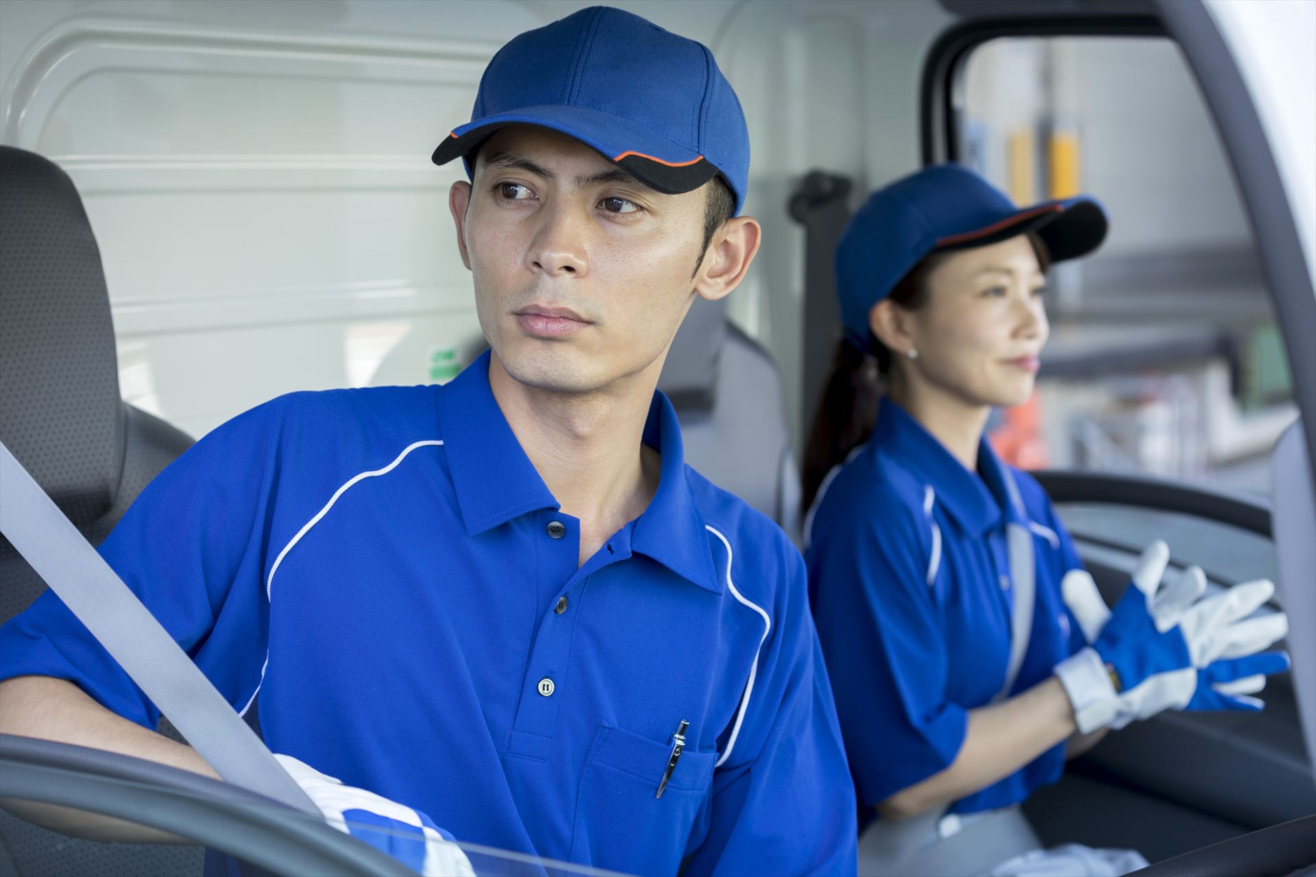 配送先に到着したスタッフ (4)